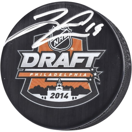 Jared McCann Seattle Kraken Autographed 2014 NHL Draft Logo Hockey Puck - Fanatics Authentic Certified
