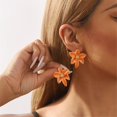 thumbnail image 4 of Giaone Handcrafted Flower Shape Earrings Drops Oil Earwear Florals Earring Ornament, 4 of 8