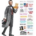 thumbnail image 1 of Abraham Lincoln Quotable Notable - Die Cut Silhouette Greeting Card and Sticker Sheet, 1 of 4
