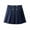 Navy, variant on School Uniform Skirts For Girls High Waisted Pleated Hem Button Decor Skirt Summer Casual Performance A-Line Lined Mini Skirt