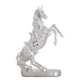 thumbnail image 2 of Estatua de caballo de guerra de lujo, modelo de mesa, escultura, colección de decoración del hogar Plata 2, 2 of 4