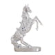 thumbnail image 2 of Estatua de caballo moderna de resina para mesa, figura de animal, escultura artística, adornos para el hogar Plata 2, 2 of 4