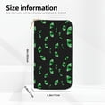 thumbnail image 2 of Leather Thin Slim Wallets for Women Men - eye green Pattern Clutch Card Wallet for Women Men with Zipper, 2 of 7