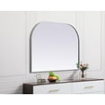 thumbnail image 6 of Metal Frame Arch Mirror 40x30 Inch in Brass, 6 of 7