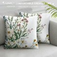thumbnail image 3 of Patifu Flowers Graphic Decorative Throw Pillow Cover for Home Couch Living Room Bed Sofa Cushion Pillowcase 1PC Short Plush Home Furnishing 22x22in, 3 of 5