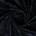 thumbnail image 2 of Zelouf Cassidy Floral Paisley Flocked Ity  , Sewing, DIY, Crafts Fabric by the Yard, Navy/black, 10 Yard, 2 of 3