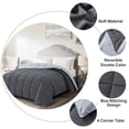 thumbnail image 4 of Edredón Homelike Moment tamaño King reversible gris, 4 of 6