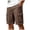 Brown, variant on Sport Shorts Men Men's Shorts Casual Elastic Waist Drawstring Lightweight Summer Beach Shorts(Black,XL)