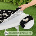 thumbnail image 5 of Daisy Flower Pattern Round Fitted Tablecloth with Elastic Edge,Dining Table Cover Waterproof,Outdoor Round Tablecloth for Camping,Dining,Indoor and Outdoor, 5 of 7