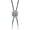 Ancient silver, variant on Modern Vulture Pendant Bolotie PU Rope Chain Adjustable Length Men Jewelry