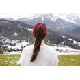 thumbnail image 2 of HSHDLDF Ponytail Messy Bun BeanieTail Women's Beanie Solid Ribbed Hat Cap, 2 of 7