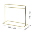 thumbnail image 5 of KALLORY Doll Display Rack Golden Iron 1Pack 5.9X4.7X2.2In, 5 of 10