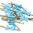 thumbnail image 1 of Bow Tie Wrapping Golden Wire 100pcs Binding Lollipop Candy Packaging Bags Fastener For Festival Wedding Party, 1 of 5