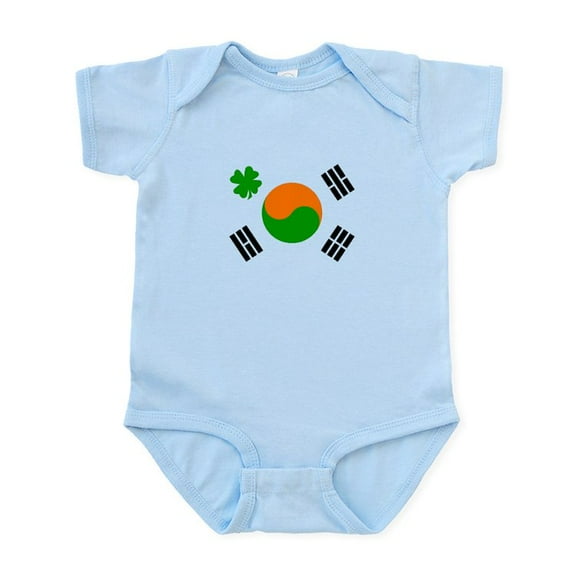 CafePress - Irish/Korean Korean/Irish Infant Bodysuit - Baby Light Bodysuit, Size Newborn - 24 Months