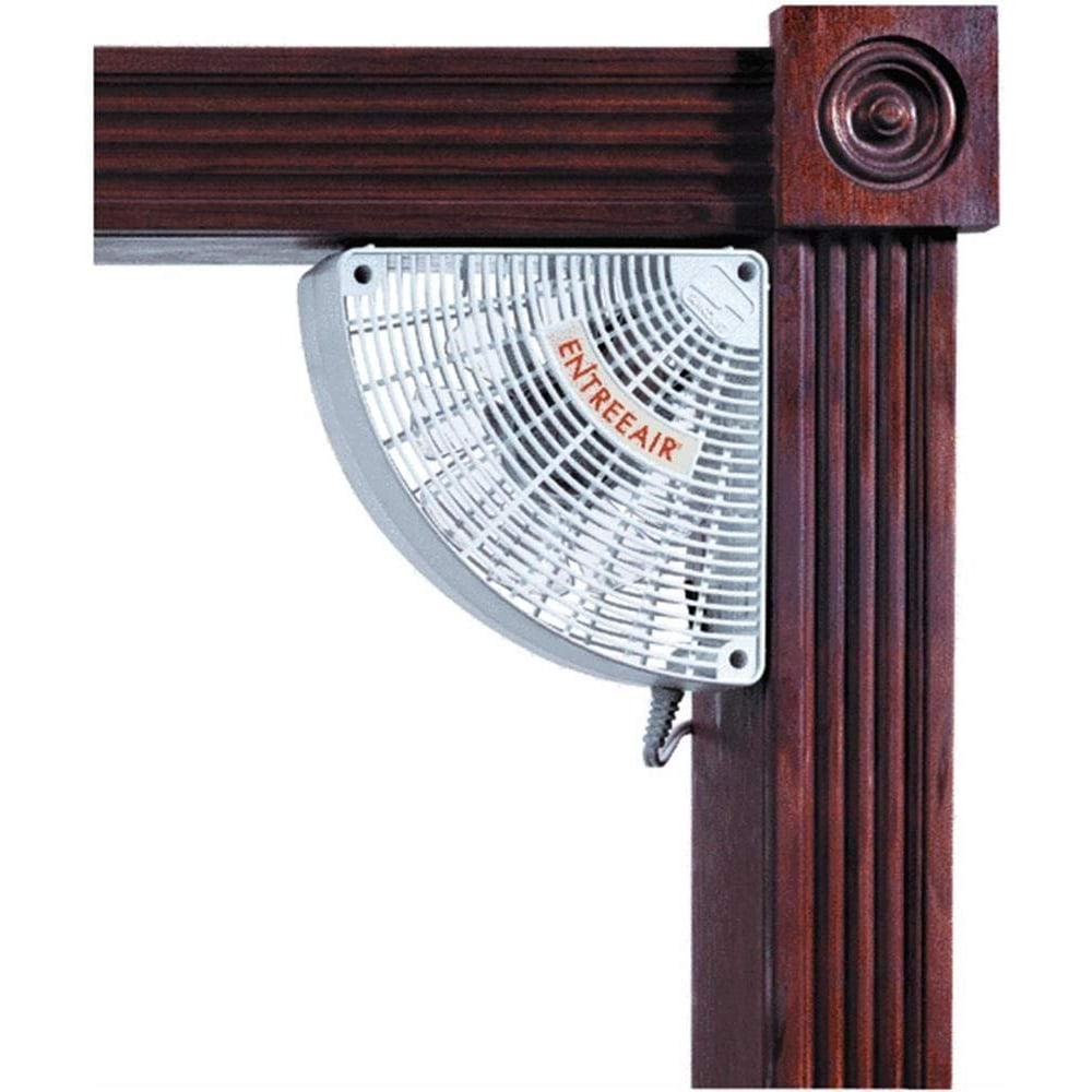 Corner Doorway Mounted Box Fan with 10' L Electric Cord and Hardware