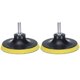 thumbnail image 1 of Discos de lijado de 4 pulgadas con gancho y bucle M14 vástago - Amarillo + Negro 1 juego 2 piezas, 1 of 6