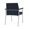 thumbnail image 3 of Mystic Reception Waiting Room Guest Chair / Silver Steel / Blue / Blue, 3 of 5