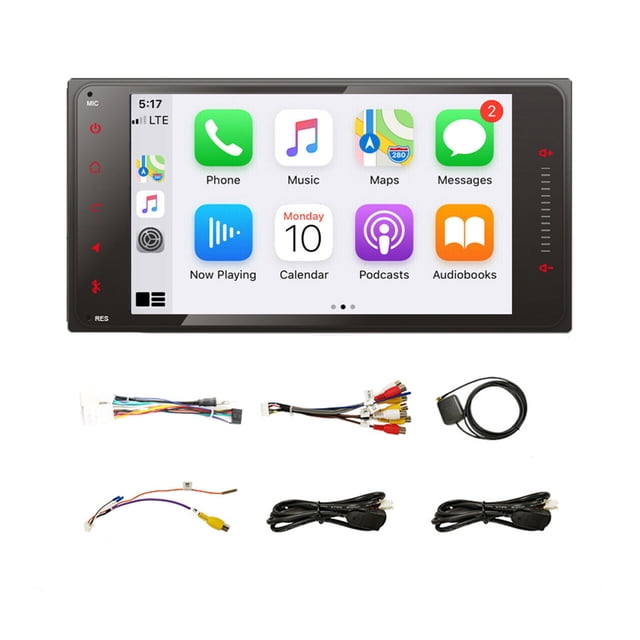 Kenally Navegación Full Touch Compatible con Bluetooth Interconexión móvil Audio Pantalla adecuada Suministros de accesorios Soportes para Trazadores de navegación