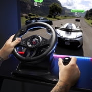 Subsonic - Superdrive GS550 Steering Wheel, 270° Rotation, with Pedals, Paddle Shifter and Vibration. Compatible Switch 2 / Switch, PS4, Xbox One, xbox Series x/S, PC – Black