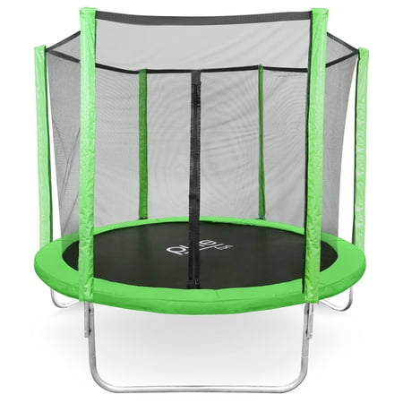 Pure Fun Dura-Bounce 8-Foot Trampoline, with Safety Enclosure,