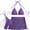Purple, variant on Purcolt Women's 3 Piece Bikini Swimsuit Set, Fishnet Halter Triangle String Bikini Set Bathing Suit with Cover Up Beach Skirt Ladies Swimwear