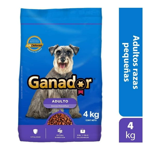 Alimento para Perro Ganador Adulto Razas Pequeñas 4 kg