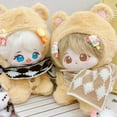 thumbnail image 2 of New High Quality Mini Idol Doll Outfit Multistyles Cartoon Plush Overalls Clothes Suits Doll Hoodies Doll Clothes 3, 2 of 8