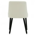 thumbnail image 6 of MINCETA Dining Chair,Morden Wood Leg Upholstered Kitchen Chair Set of 2,PU in Gream White, 6 of 10