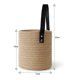 thumbnail image 3 of Juego de 2 cestas para plantas tejidas con cuerda de algodón, cestas tejidas para colgar en la pared para dormitorio, oficina, cocina, jardín, patio, 3 of 5