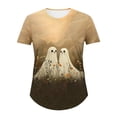 thumbnail image 6 of Plus Size Women's Halloween Ghost Printed T-Shirt Summer Fall Crewneck Short Sleeve Graphic Tee Tops M-5XL, 6 of 6