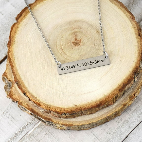 Fan Frenzy Gifts Wyoming Cowboys Licensed Bar Women's Necklace with Pendent