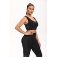 thumbnail image 2 of Yoga Exercise Gym Sports Workout Athletic Women Outfits 2 piece Seamless Bra High Waist Full Length Pants Leggings Set for Running Jogging Walking Tummy Control Non See-Through All Day Comfort, 2 of 8