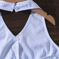 thumbnail image 6 of hengsof Girls Halter Neck Two Piece Set for 8-12 Years Old Cute Stripe Pattern Sleeveless Top Long Pants Summer Fashion Outfit, 6 of 8