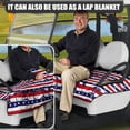 thumbnail image 4 of SEANATIVE American Flag Universal Golf Cart Seat Covers with Pockets Coconut Tree Golf Cart Seat Towel Blanket for Club Car Travel Sports Golf Cart Accessories Decoration, 4 of 7