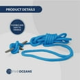 thumbnail image 6 of Five Oceans 4-Pack 1/2" x 20' Boat Dock Lines with 12" Eyelet, Marine-Grade Light Blue Premium Double Braided Nylon Boat Rope 1/2 inch, Boat Ropes for Docking with Loop or Fender Lines - FO4621-M4, 6 of 8