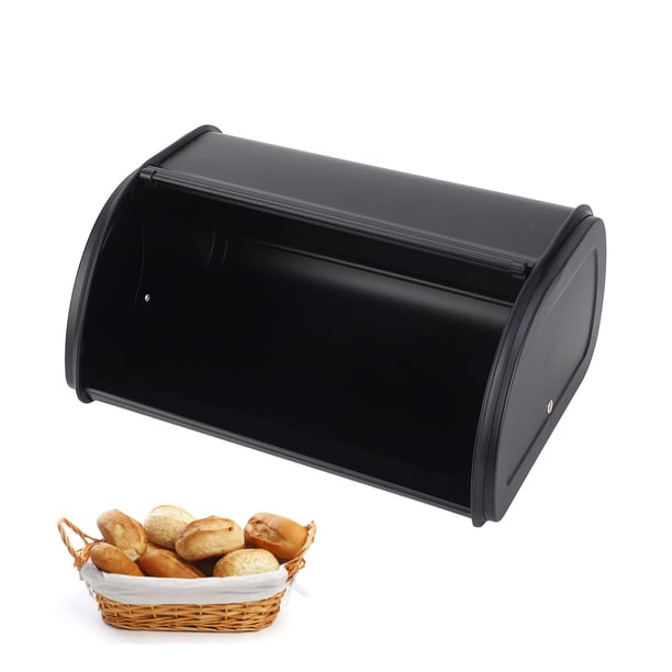 Panera Enrollable De Hierro De 32 X 22 X 15 Cm, Ideal Para Guardar Galletas, Bagels Y Muffins En La Encimera De La Cocina.