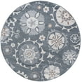 thumbnail image 3 of Madison Transitional 8' Round Gray and Cream Polypropylene Indoor Area Rug, 3 of 8