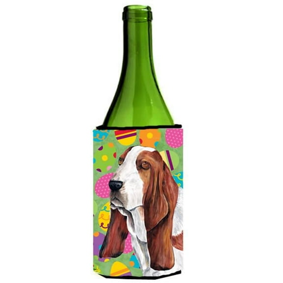 Basset Hound Easter Eggtravaganza Wine Bottle  Hugger - 24 oz.