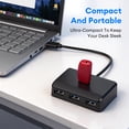 thumbnail image 6 of Dutevolns 4 in 1 USB A 3.0 Hub, 4-Port with Power Adapter Multi-Function Expander for Portable USB Splitter Adapter for Laptop, PS4, Flash Drive, HDD, Xbox, Printer, Mouse, Keyboard, Computer, 6 of 8