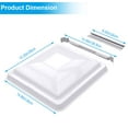 thumbnail image 2 of 14" RV Roof Vent Cover Universal Waterproof Vent Lid Replacement for Camper Trailer Motorhome (White 2 Pack), 2 of 8