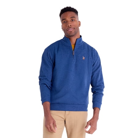 U.S. Polo Assn. Men's Quarter Zip Flatback
