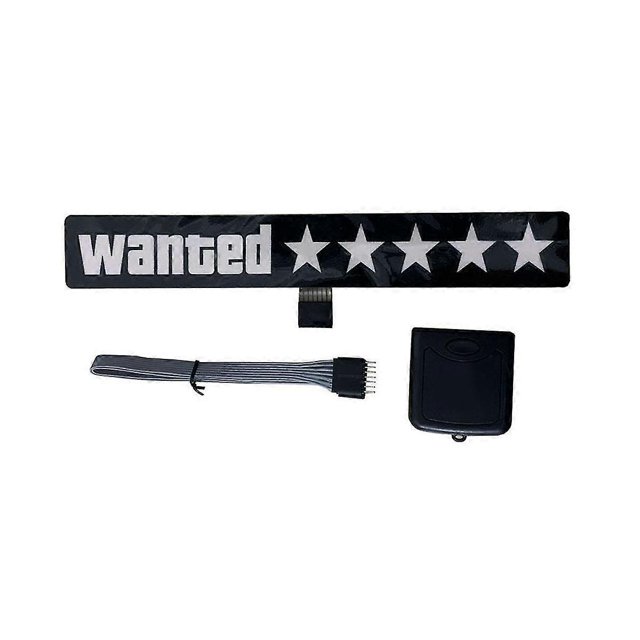 Windshield Electric 5stars Wanted Car Led Ice Blue Lights Up Window Stickers For Jdm Glow Panel Dec