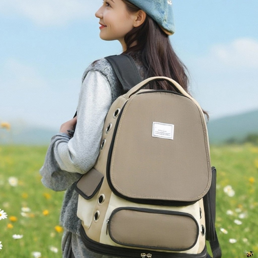 PatungKu Light Weight Breathable Pet Carrying Backpack for Small Dogs Cats Daily Travel