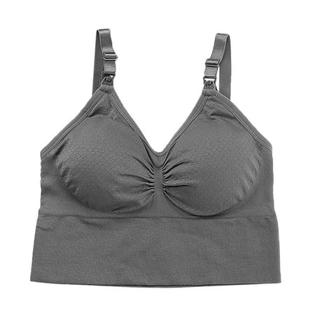 

Hunpta Sports Bra Wire-Free Comfort Sleep Bralettelette Workout Bras With Removable Pads Nursing Bras
