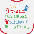 thumbnail image 3 of Inktastic Paramedic Like Mommy Baby Terry Cloth Bib, 3 of 3