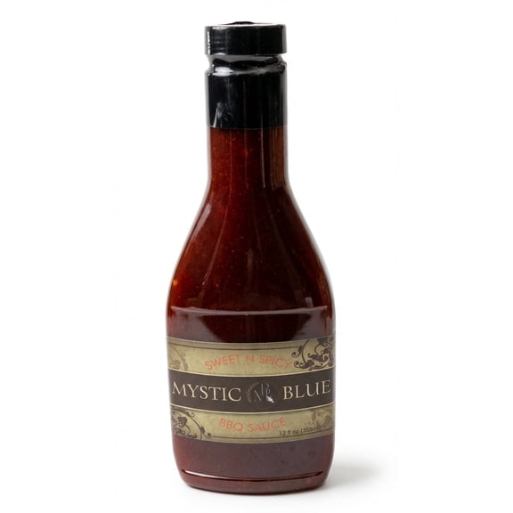 MYSTIC BLUE Sweet n Spicy Barbecue Sauce, 12 oz