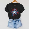 thumbnail image 6 of SELONE 4th of July Womens Shirts Trendy Star Tops Crewneck Short Sleeve Clothes Independence Patriotic Graphic Wear, 6 of 7