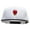 Black White, variant on Power Punch Embroidered Two Tone Superior Cotton Twill Flat Bill Snapback Cap - Gold Black OSFM