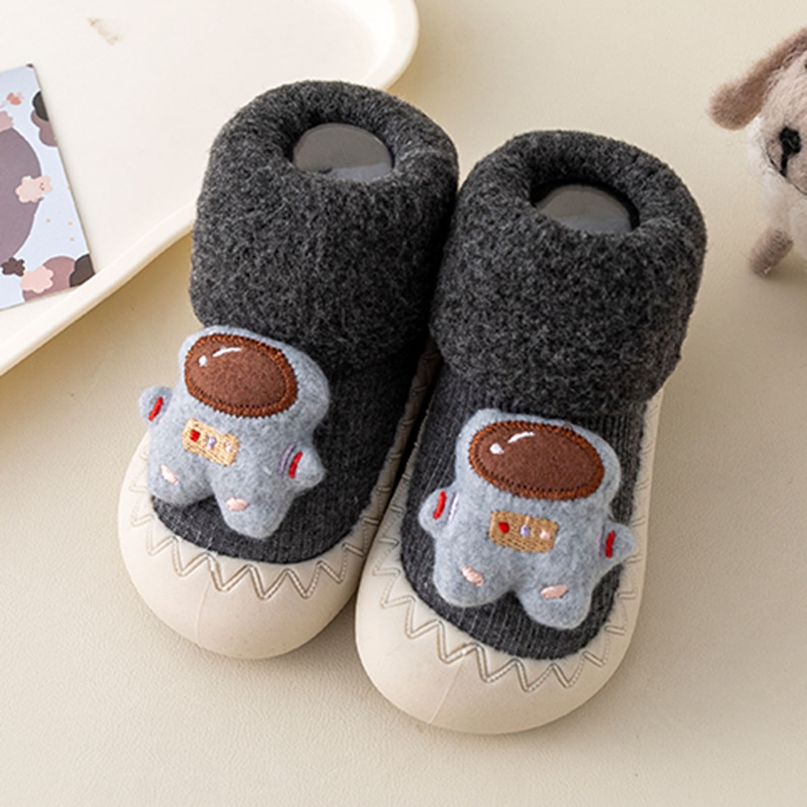 nsendm Unisex Baby Shoes Toddler Unisex Baby Boy Slippers 6 12 Month Infant Toddle Footwear Winter Toddler Shoes Soft Bottom Indoor Non Slip Baby Girl