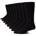 thumbnail image 1 of Calcetines de vestir Tommy Hilfiger, 8 unidades, transpirables, para hombre, color negro, 1 of 6